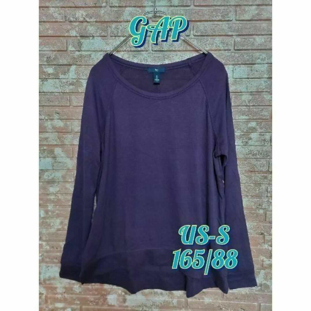 GAP(ギャップ)のGAP ギャップ 長袖Tシャツ パープル US-S メンズのトップス(Tシャツ/カットソー(七分/長袖))の商品写真