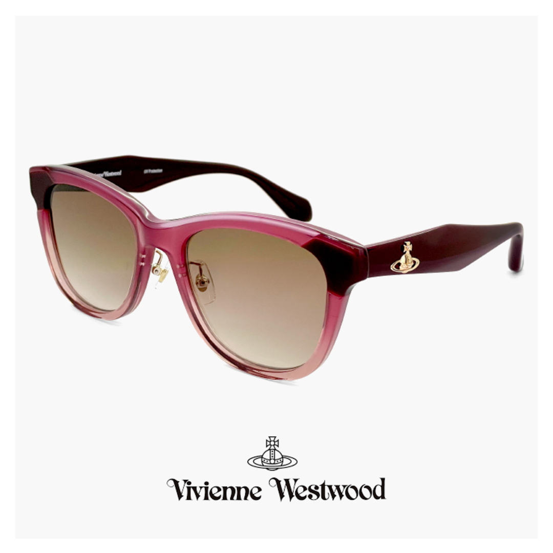 Vivienne Westwood(ヴィヴィアンウエストウッド)の【新品】 41-5003 c01 54mm レディース ヴィヴィアン ウエストウッド サングラス Vivienne Westwood uvカット 紫外線対策 ウェリントン 型 フレーム ウエリントン オーブ アジアンフィット モデル レディースのファッション小物(サングラス/メガネ)の商品写真