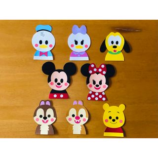 ディズニー キャラクター キディア風 画用紙 壁面(型紙/パターン)