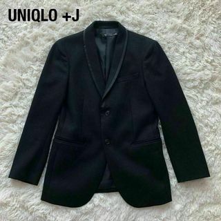 ユニクロ(UNIQLO)のUNIQLO+Jユニクロ＋Jテーラードジャケット　タキシードブラック(テーラードジャケット)