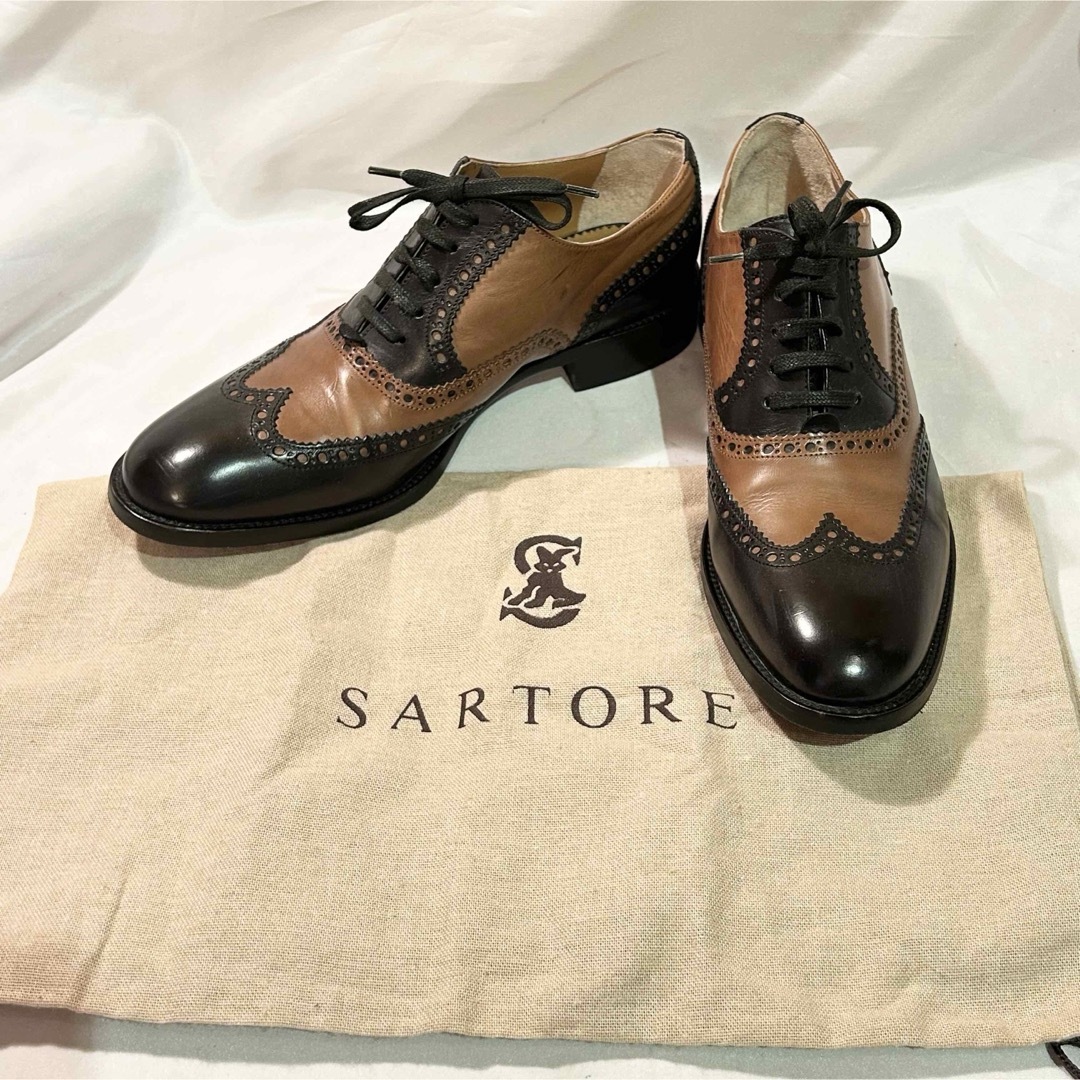 SARTORE(サルトル)のSARTORE◆ウィングチップシューズ◆茶37.5 レディースの靴/シューズ(ローファー/革靴)の商品写真