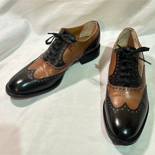 SARTORE◆ウィングチップシューズ◆茶37.5