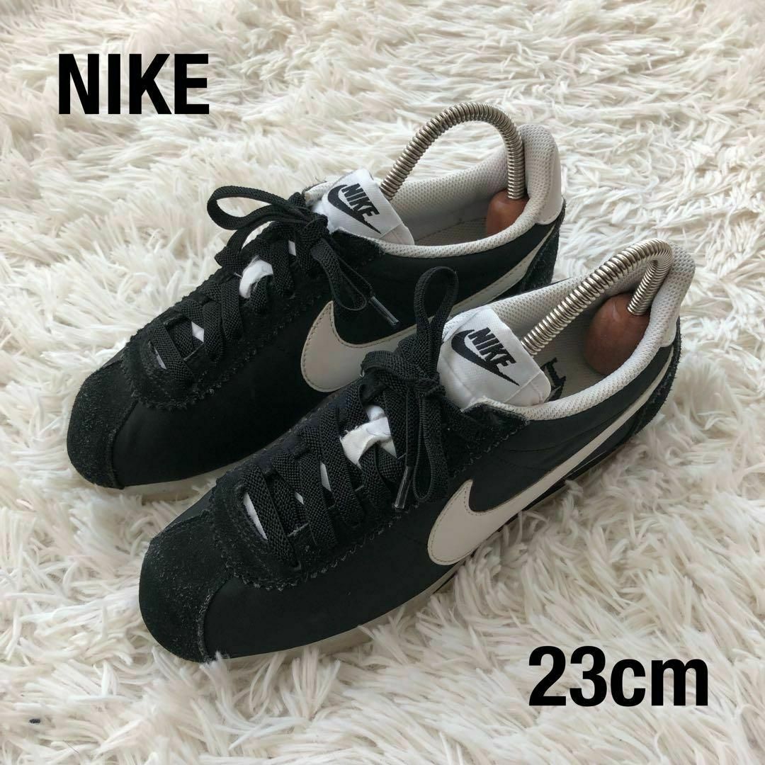 NIKE(ナイキ)のNIKEナイキ　コルテッツ　ナイロンスエード　ブラック黒　23cm レディースの靴/シューズ(スニーカー)の商品写真