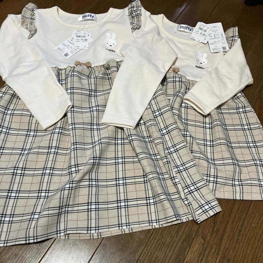 miffy(ミッフィー)のミッフィー  ワンピースセット100＆120 キッズ/ベビー/マタニティのキッズ服女の子用(90cm~)(ワンピース)の商品写真