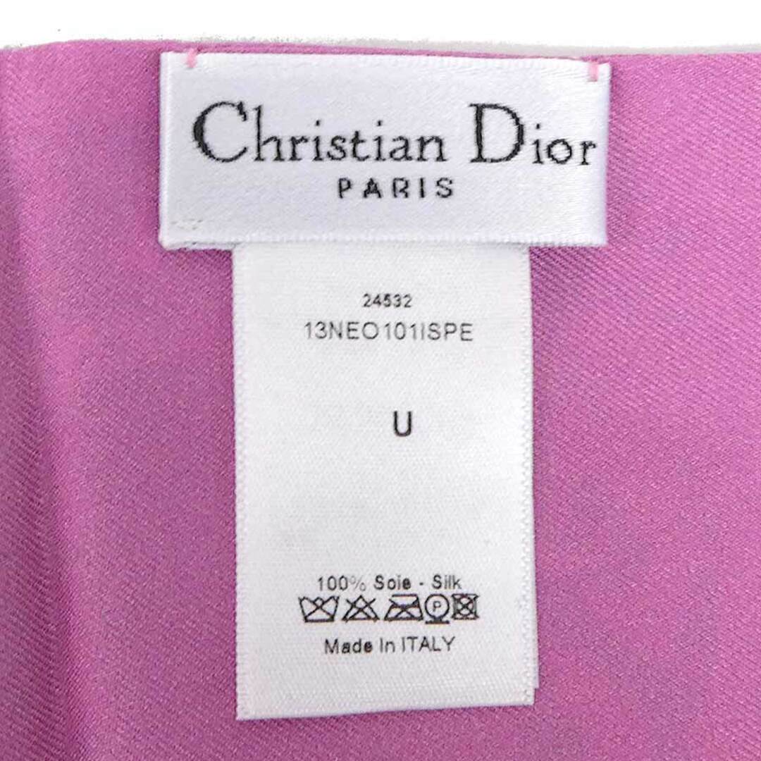 Christian Dior(クリスチャンディオール)のクリスチャンディオール Christian Dior スカーフ シルク ピンクパープル/マルチカラー レディース 送料無料【中古】 e58292f レディースのファッション小物(バンダナ/スカーフ)の商品写真