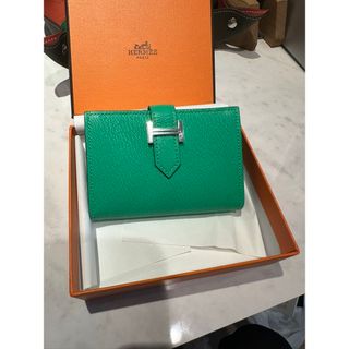 エルメス(Hermes)の【新品】エルメス カードケースベアンバンブー/シルバー金具B刻印HERMES(名刺入れ/定期入れ)