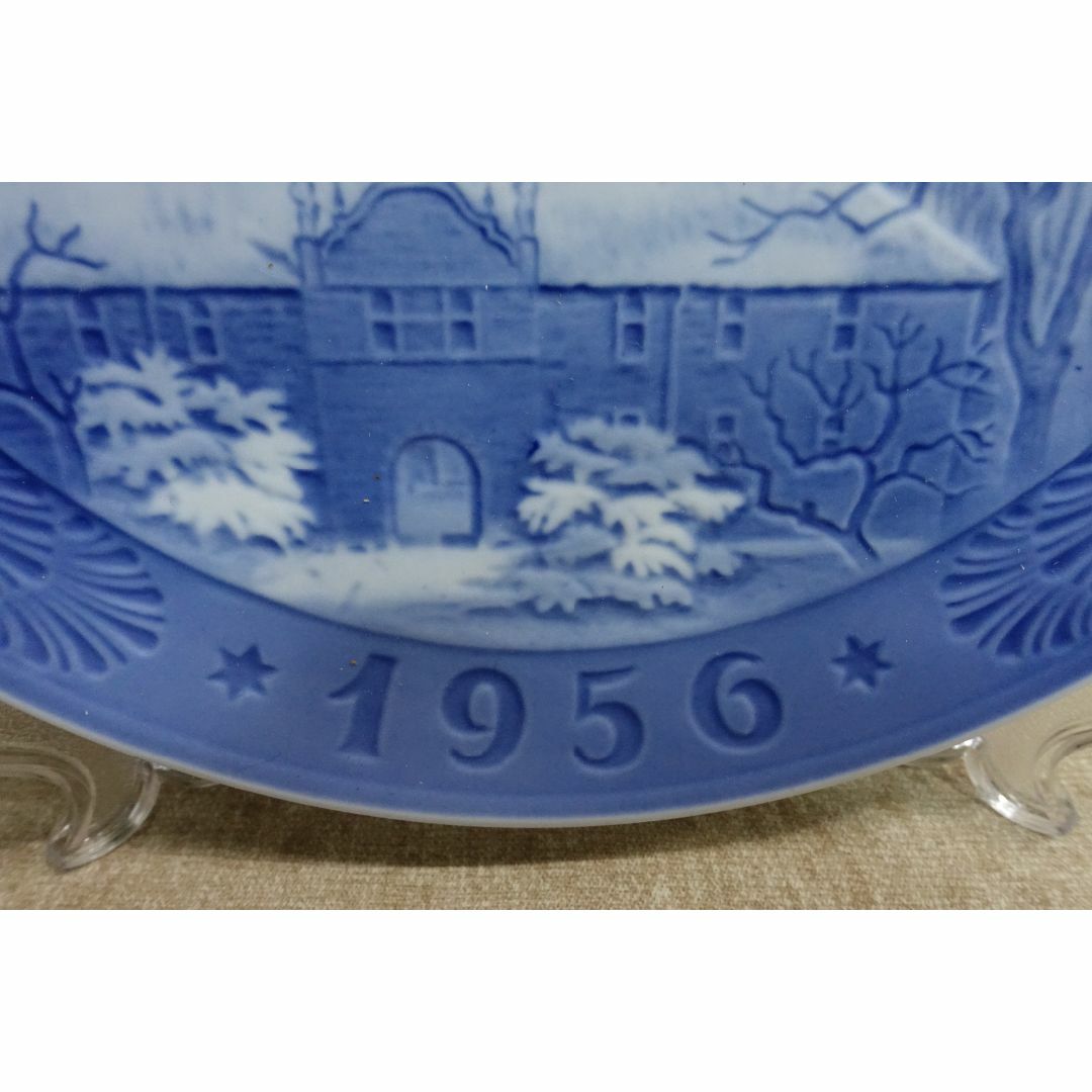 ROYAL COPENHAGEN(ロイヤルコペンハーゲン)の１９５６年ロイヤルコペンハーゲンイヤープレート エンタメ/ホビーの美術品/アンティーク(陶芸)の商品写真