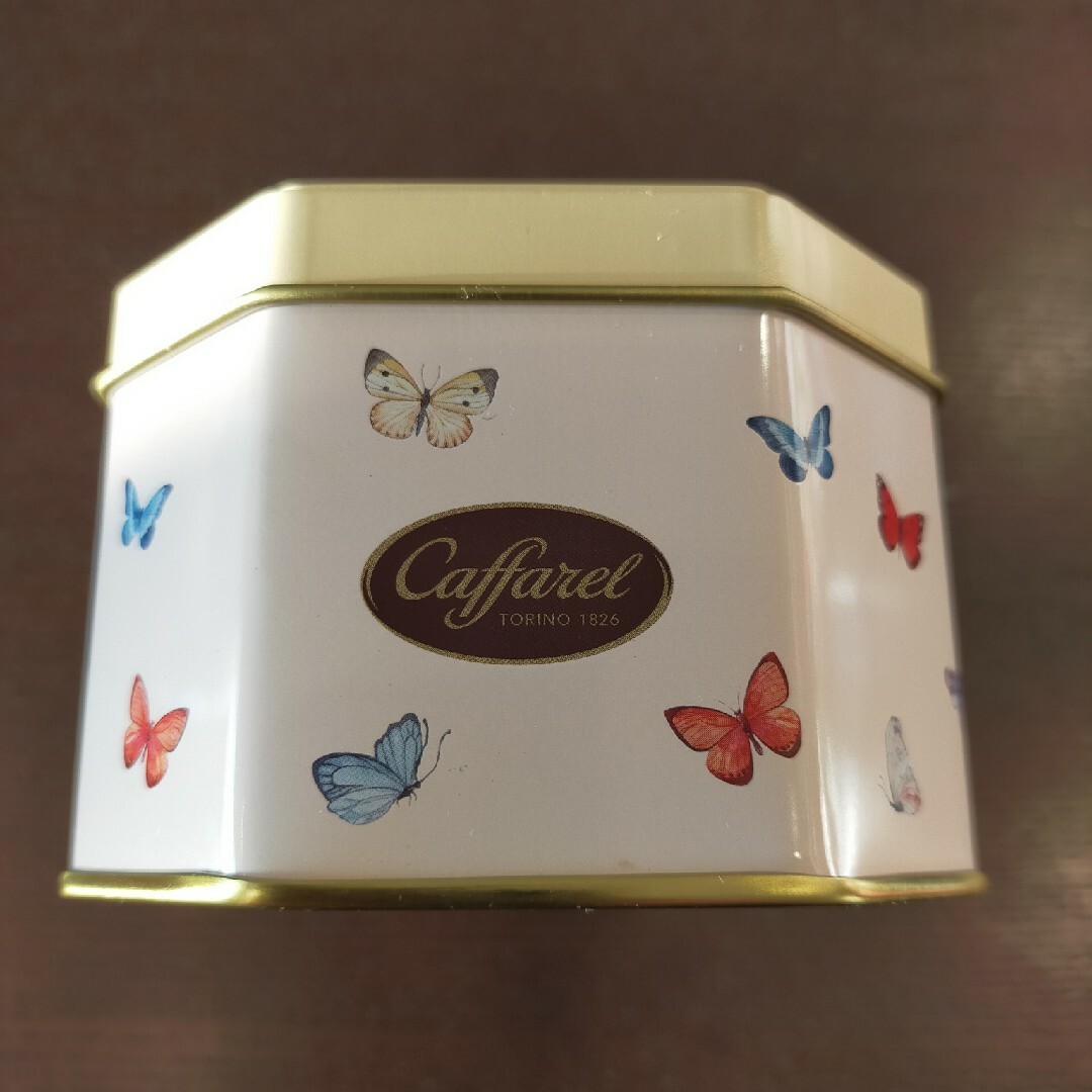 Caffarel(カファレル)のカファレル　お菓子空缶 インテリア/住まい/日用品のインテリア小物(小物入れ)の商品写真