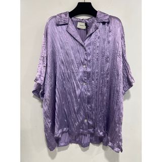 HALF BOY Silk Shirt/ LILAC(シャツ/ブラウス(半袖/袖なし))