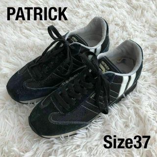 パトリック(PATRICK)のPATRICKパトリック　スニーカー　ブラック黒ラメ　37(スニーカー)