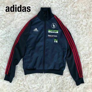 アディダス(adidas)のAdidasアディダスナイロン切替トラックジャケットネイビージャージ古着L(ジャージ)