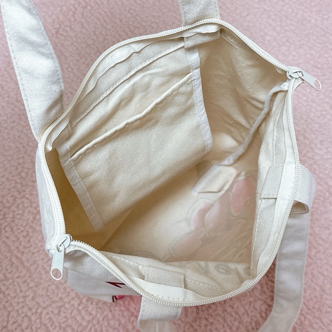 マイメロディ(マイメロディ)のサンリオ マイメロディ トートバッグ A4収納可能 チャック付き レディースのバッグ(トートバッグ)の商品写真
