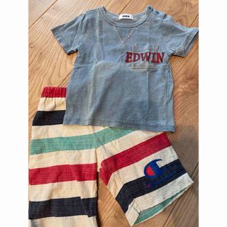 80㎝　チャンピオン　EDWIN  半袖Tシャツ　ボーダー半ズボン