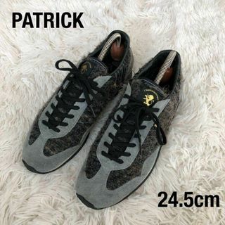 パトリック(PATRICK)のPATRICKパトリック　スニーカー　スタジアム　ツイード　グレー系39(スニーカー)