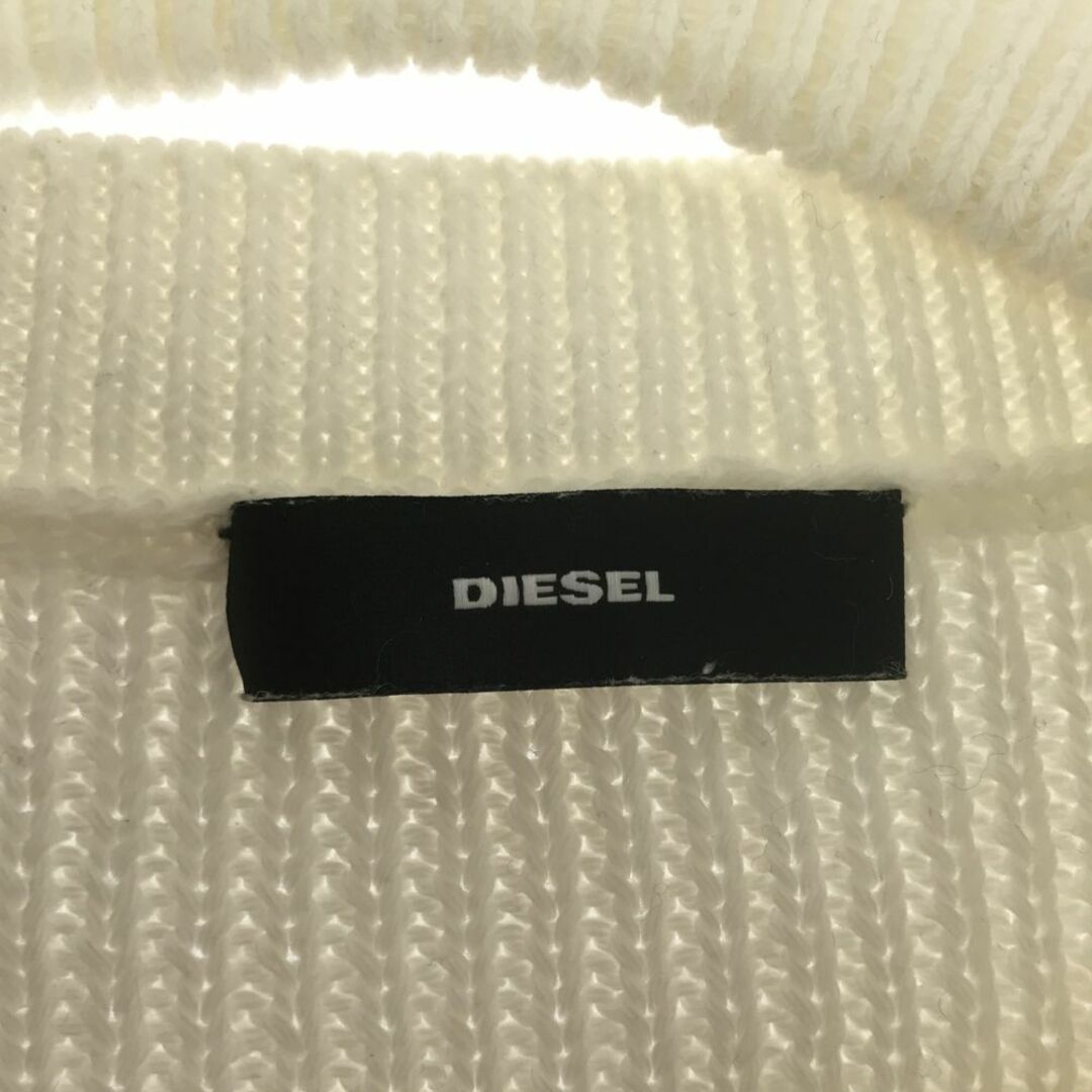 DIESEL(ディーゼル)のディーゼル 長袖 ダメージ加工 セーター XXS ホワイト DIESEL ニット レディース 古着 【240309】 レディースのトップス(ニット/セーター)の商品写真