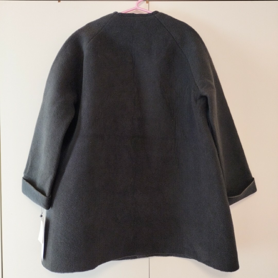 fifth(フィフス)のフィフス　ノーカラー　ボンディングコート　130 キッズ/ベビー/マタニティのキッズ服女の子用(90cm~)(ジャケット/上着)の商品写真