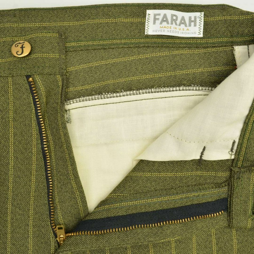 【FARAH】70s ストライプフレア スラックスパンツ メンズのパンツ(スラックス)の商品写真