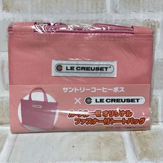 ルクルーゼ(LE CREUSET)の限定♡BOSS×ルクルーゼ　オリジナルファスナー付きトートバッグ　ピンク(トートバッグ)