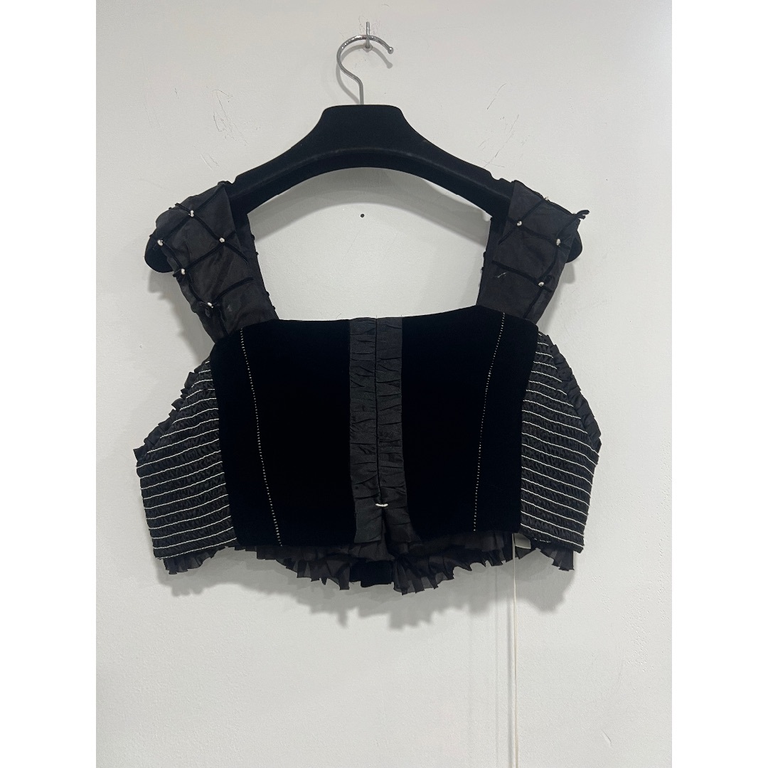 Renli Su Cropped Velvet Vest タンクトップ