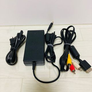 PS2薄型用 電源ACアダプタ AVケーブル　セット　SONY プレステ2 純正