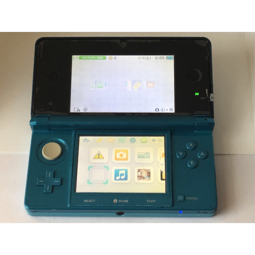 高価値】 動作確認済み】3DS アクアブルー ver11.17.0タッチペン付 高価値】 動作確認済み】3DS アクアブルー ver11.17.0タッチペン付