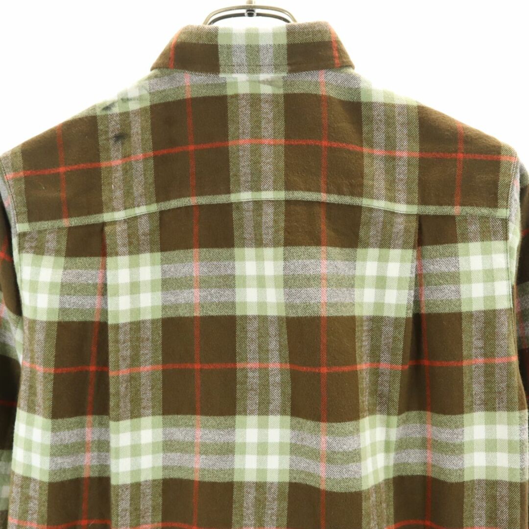 BURBERRY(バーバリー)のバーバリー 三陽商会 長袖 チェックシャツ 140 ブラウン系 BURBERRY キッズ 古着 【240309】 メール便可 キッズ/ベビー/マタニティのキッズ服男の子用(90cm~)(ブラウス)の商品写真