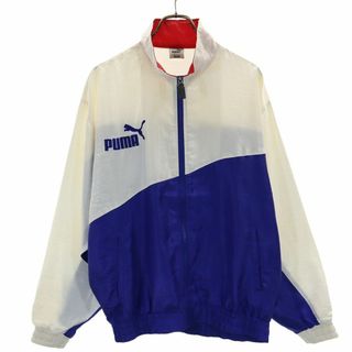 プーマ(PUMA)のプーマ 90s 日本製 ヒットユニオン オールド ジップジャケット ブルー系 PUMA メンズ 古着 【240309】(その他)