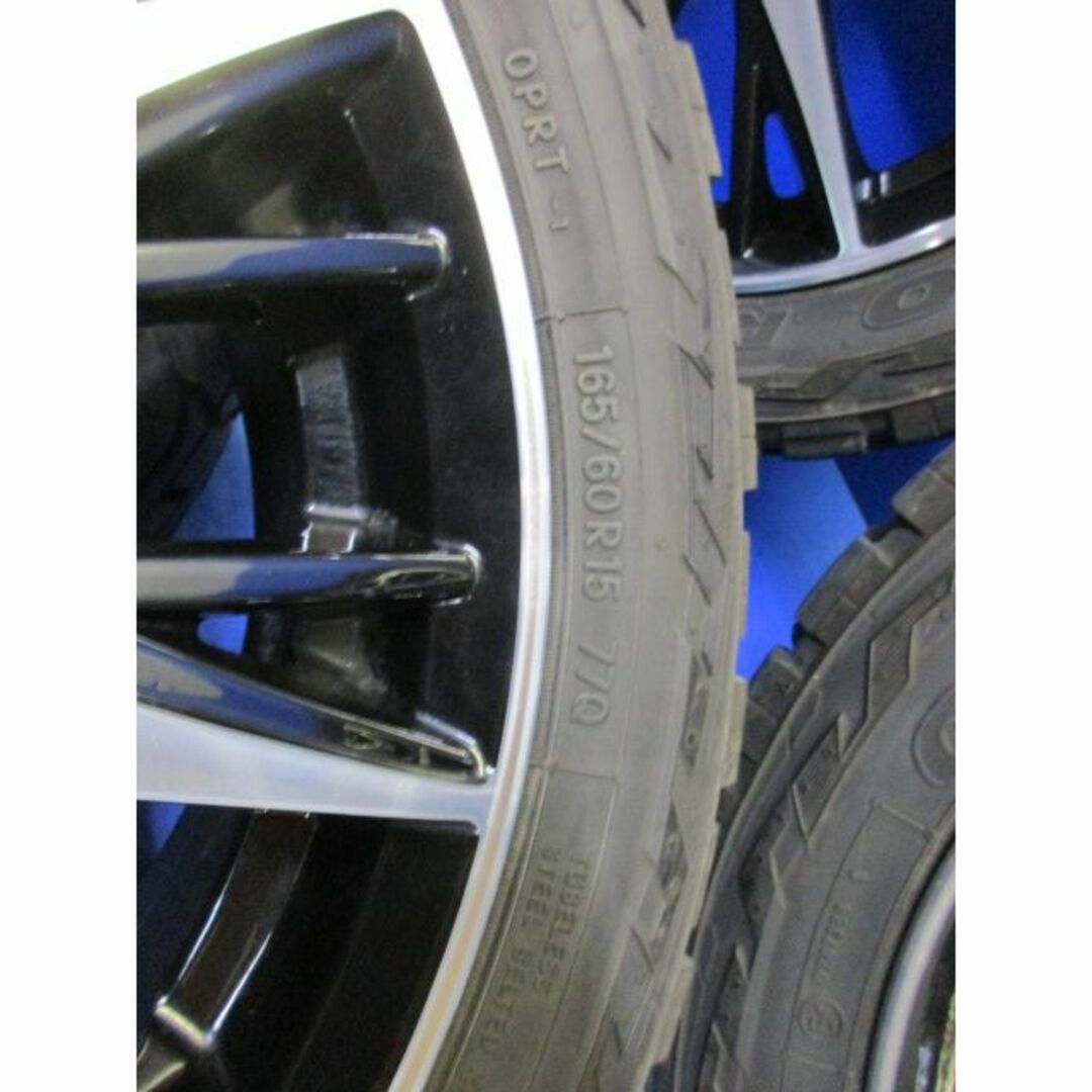 アネーロ15+165/60R15　オープンカントリー　ハスラー　ウエイク 自動車/バイクの自動車(タイヤ・ホイールセット)の商品写真