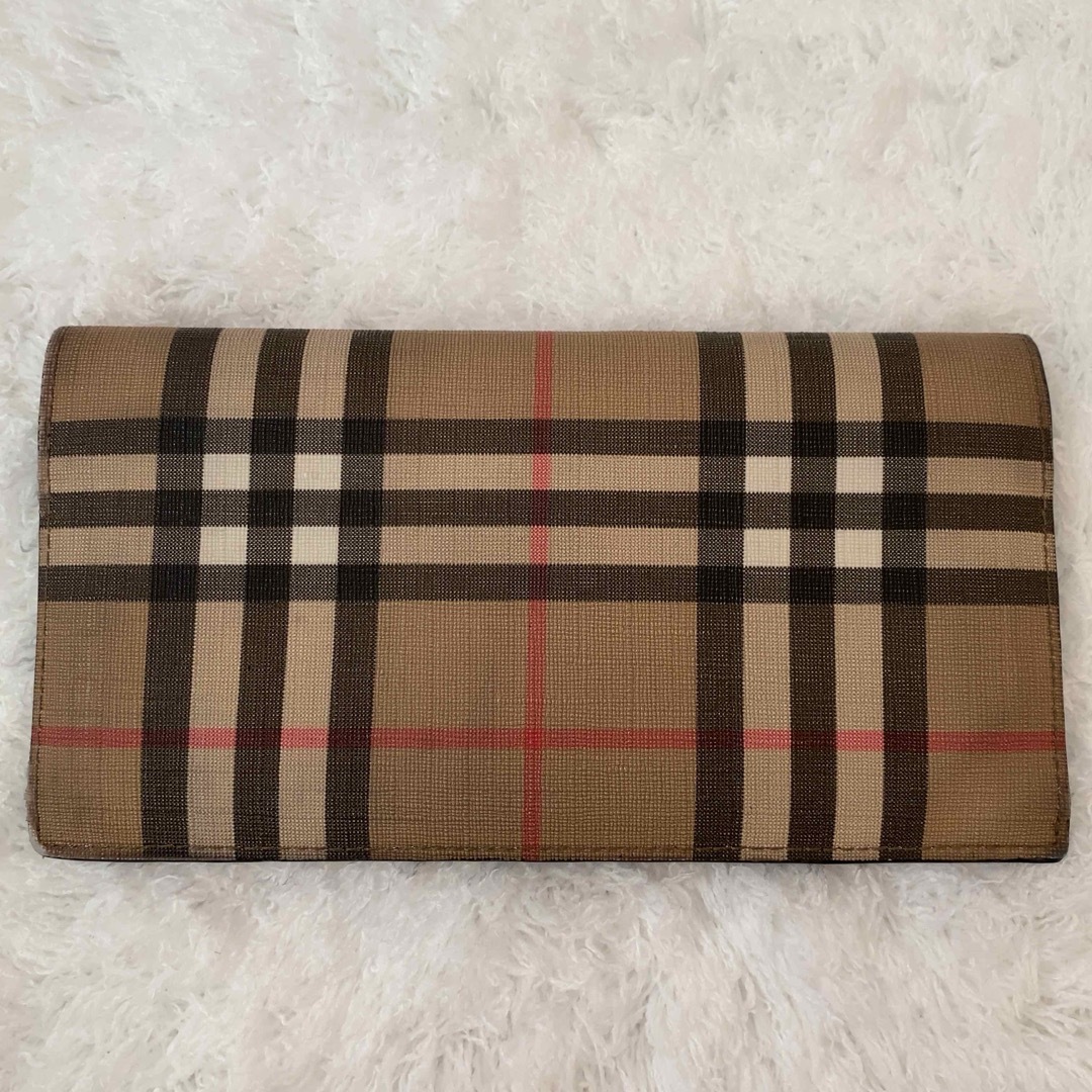 BURBERRY(バーバリー)のBURBERRY バーバリー 長財布 折り財布 ノバチェック PVC レディースのファッション小物(財布)の商品写真