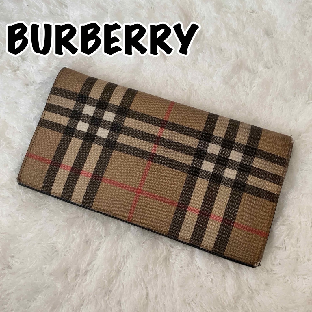 BURBERRY(バーバリー)のBURBERRY バーバリー 長財布 折り財布 ノバチェック PVC レディースのファッション小物(財布)の商品写真