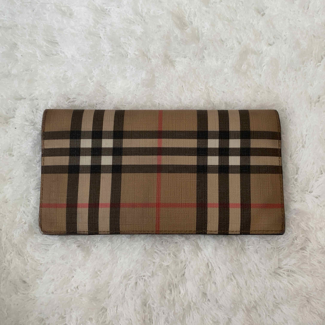 BURBERRY(バーバリー)のBURBERRY バーバリー 長財布 折り財布 ノバチェック PVC レディースのファッション小物(財布)の商品写真