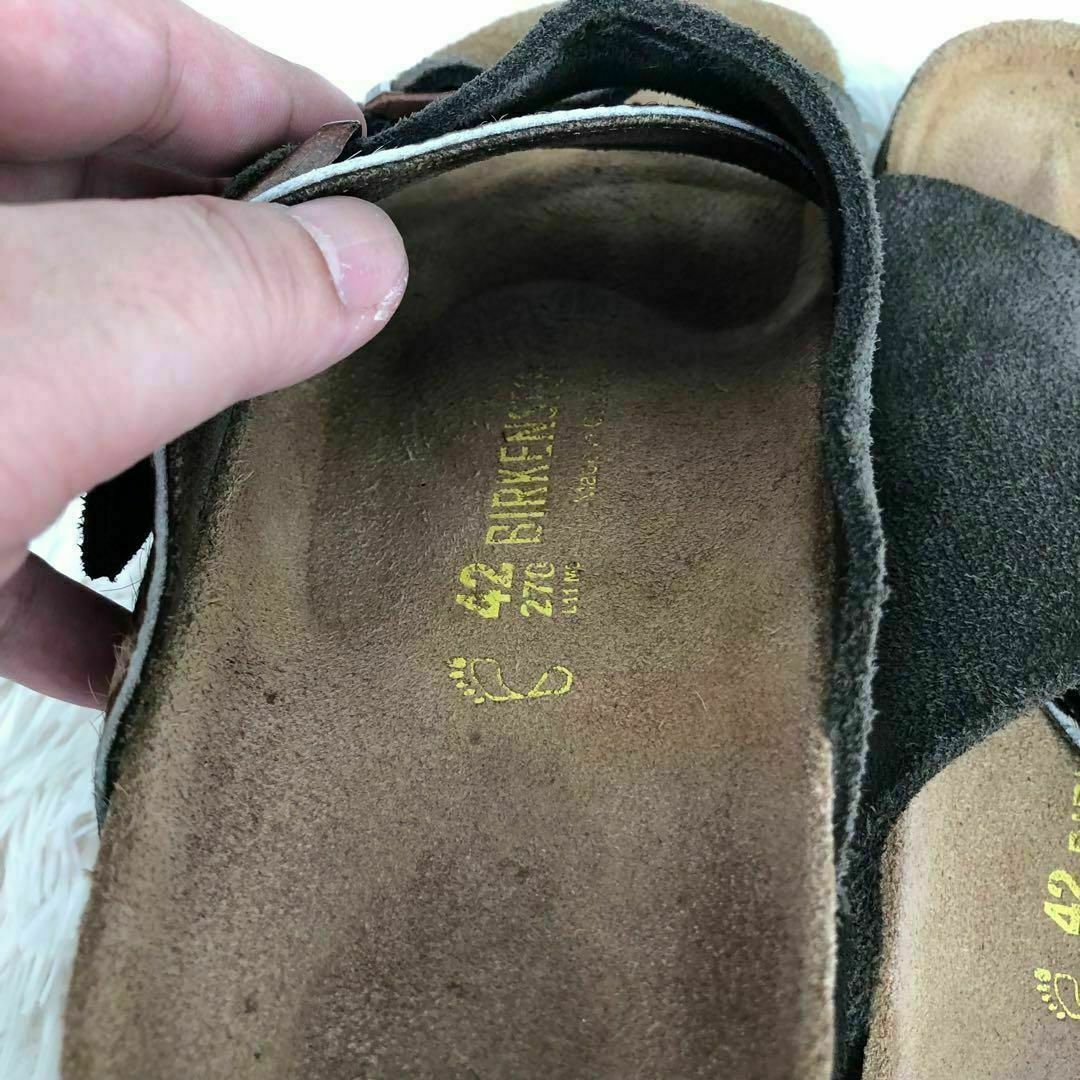 BIRKENSTOCK(ビルケンシュトック)のビルケンシュトックBIRKEN STOCKチューリッヒスエードハラコ42 メンズの靴/シューズ(サンダル)の商品写真