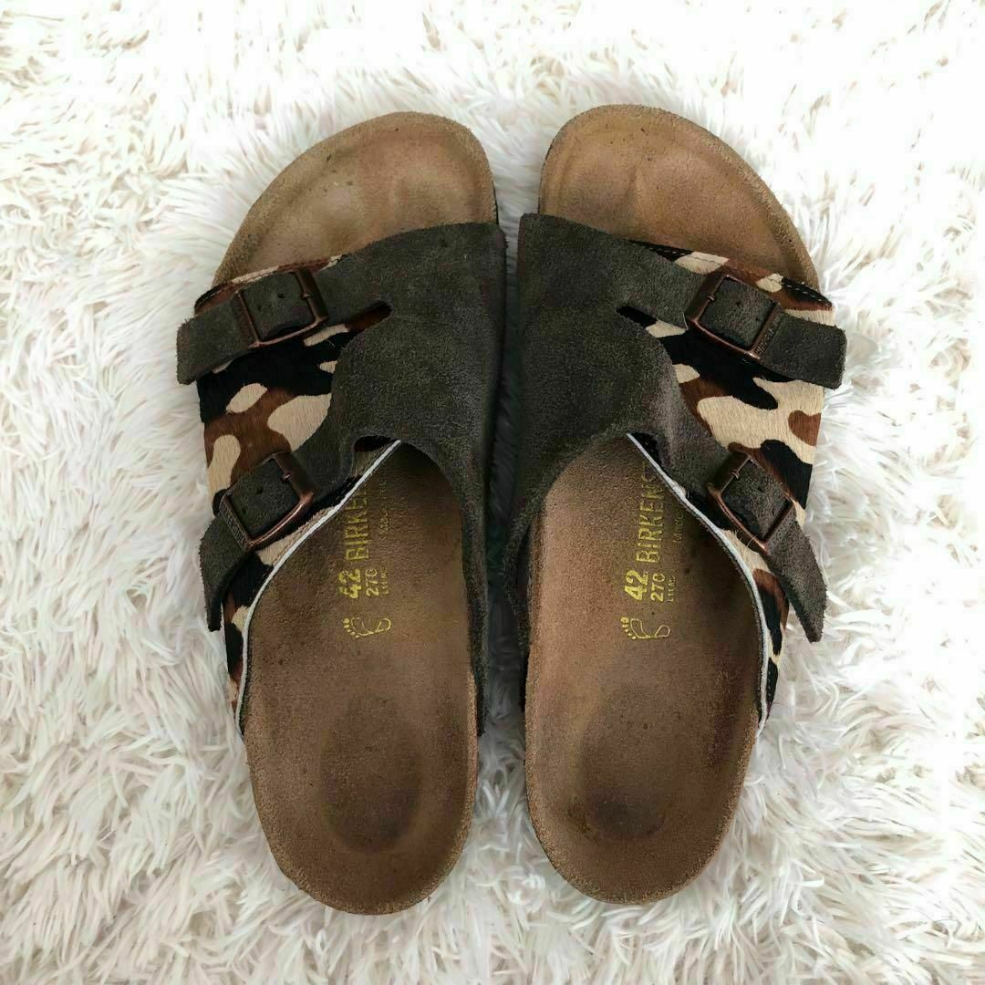 BIRKENSTOCK(ビルケンシュトック)のビルケンシュトックBIRKEN STOCKチューリッヒスエードハラコ42 メンズの靴/シューズ(サンダル)の商品写真