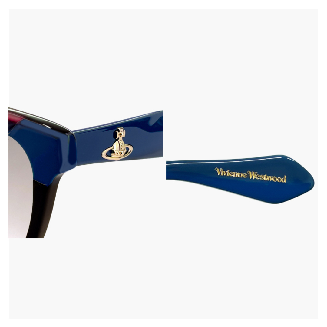 Vivienne Westwood(ヴィヴィアンウエストウッド)の【新品】 41-5003 c02 54mm レディース ヴィヴィアン ウエストウッド サングラス Vivienne Westwood uvカット 紫外線対策 ウェリントン 型 フレーム ウエリントン オーブ アジアンフィット モデル レディースのファッション小物(サングラス/メガネ)の商品写真