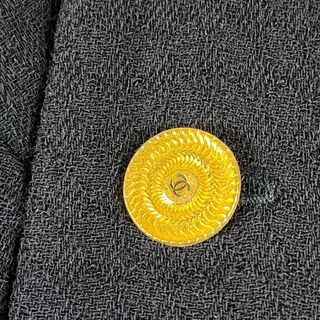 【 大きいサイズ 】 シャネル ナポレオンワンピース ココマーク 金ボタン 紺色 【 大きいサイズ 】 シャネル ナポレオンワンピース ココマーク 金ボタン 紺色