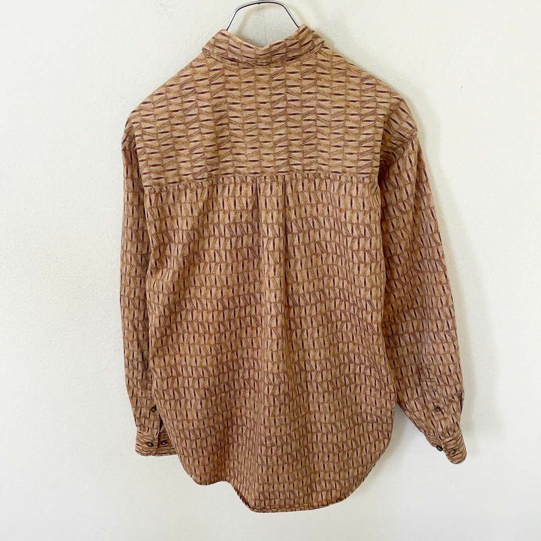 VINTAGE(ヴィンテージ)のNATURAL ISSUE 長袖　総柄　シャツ　古着　アメカジ　ヴィンテージ メンズのトップス(Tシャツ/カットソー(七分/長袖))の商品写真