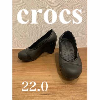 クロックス(crocs)のcrocs  パンプス　W6   レインシューズ(ハイヒール/パンプス)