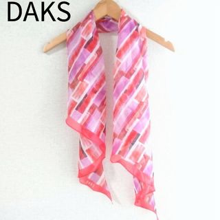 ダックス(DAKS)のDAKS ダックス シルク ストール 接触冷感 洗濯機OK【新品タグ付】(ストール/パシュミナ)