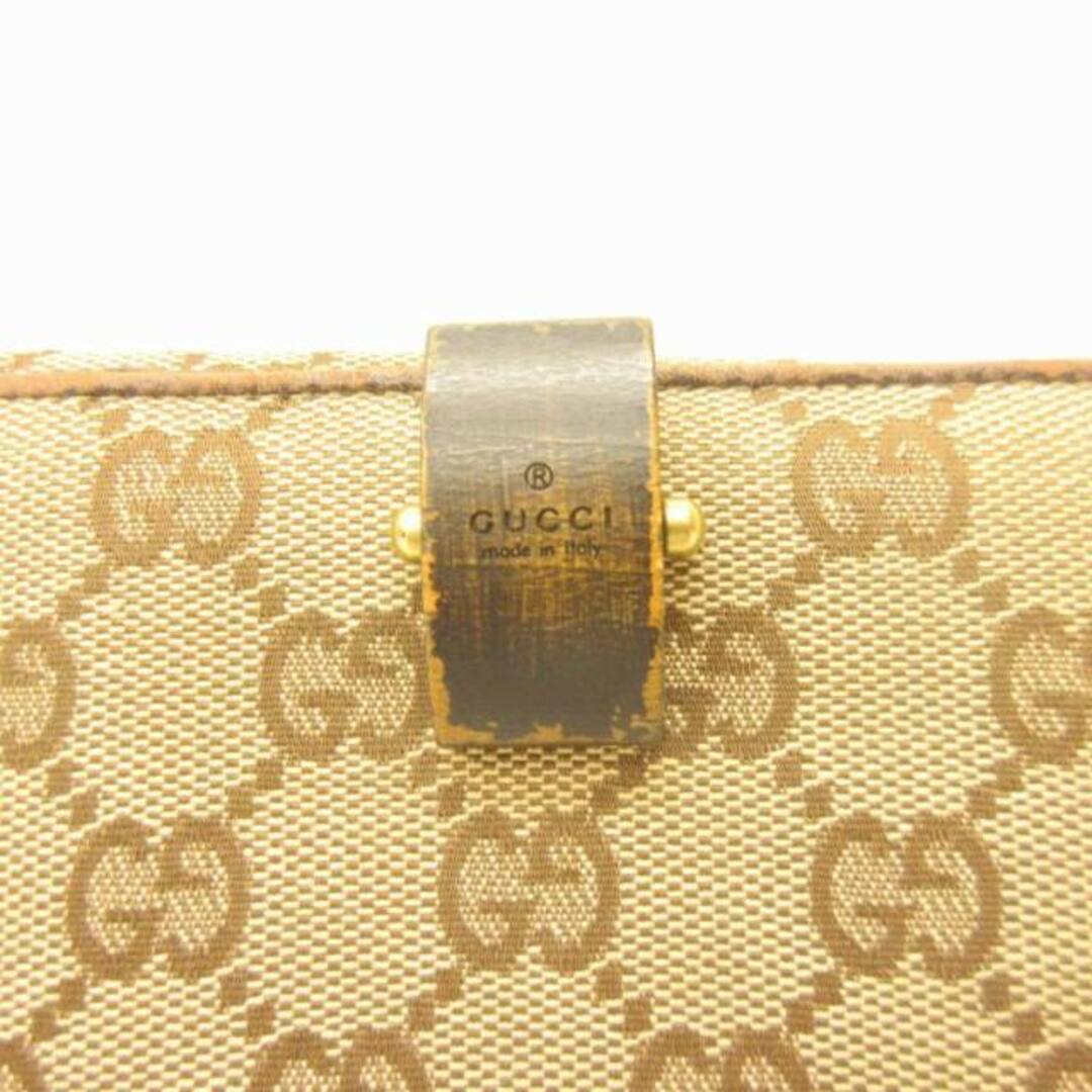 Gucci(グッチ)のグッチ GUCCI GG柄 二つ折り財布 ウォレット 小銭入れ付き 茶  メンズのファッション小物(折り財布)の商品写真