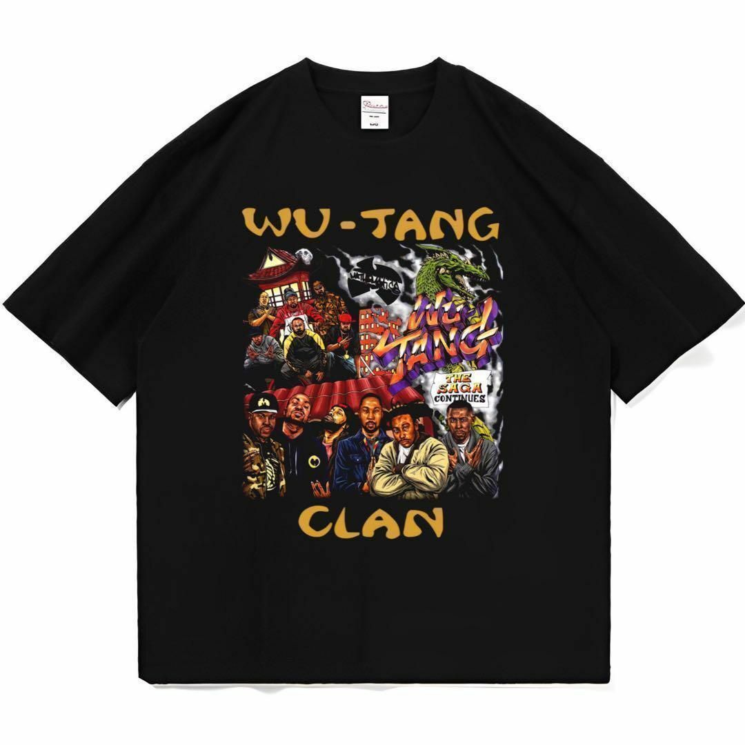 Wu-Tang Clan Tシャツ raptee bootleg ブラック メンズのトップス(Tシャツ/カットソー(半袖/袖なし))の商品写真