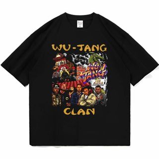 Wu-Tang Clan Tシャツ raptee bootleg ブラック(Tシャツ/カットソー(半袖/袖なし))