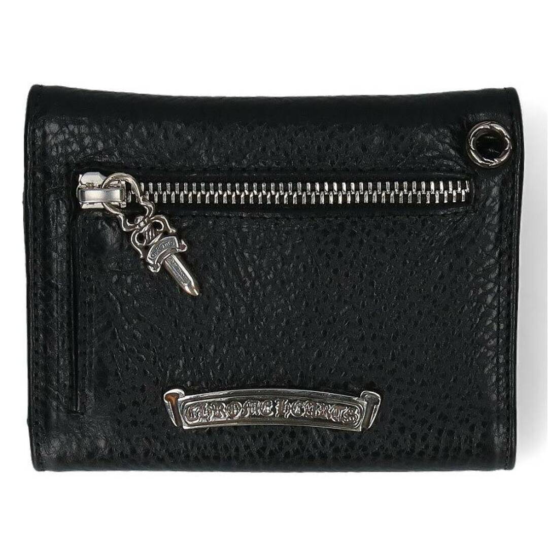 Chrome Hearts(クロムハーツ)のクロムハーツ  WAVE MINI/ウェーブミニ クロスボールボタンレザーウォレット財布 メンズ ハンドメイドのファッション小物(財布)の商品写真