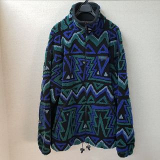 patagonia - 90s Everwarm ネイティブ柄　フリースジャケット 幾何学模様