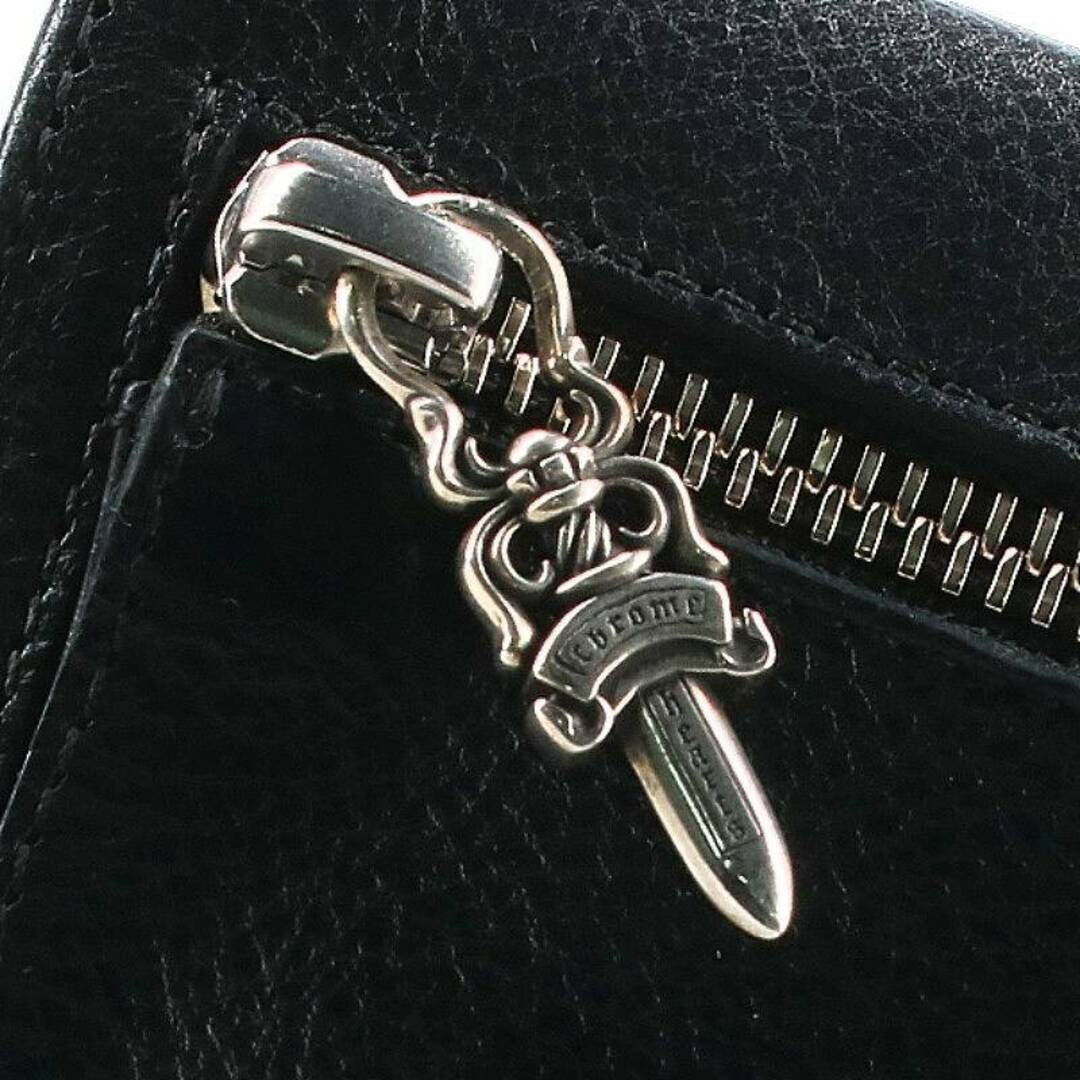 Chrome Hearts(クロムハーツ)のクロムハーツ  WAVE MINI/ウェーブミニ クロスボールボタンレザーウォレット財布 メンズ ハンドメイドのファッション小物(財布)の商品写真