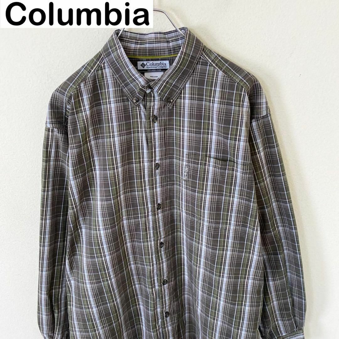 Columbia(コロンビア)の‘10 Columbia コロンビア　長袖　チェック　シャツ　古着　アウトドア メンズのトップス(Tシャツ/カットソー(七分/長袖))の商品写真