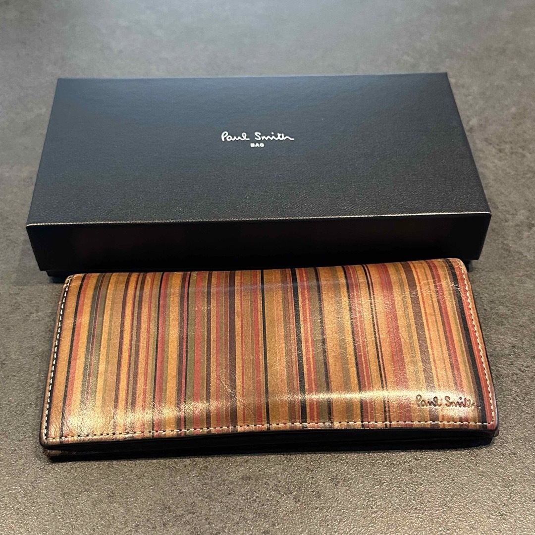 Paul Smith(ポールスミス)のポールスミス Paul Smith ヴィンテージマルチストライプ  財布 メンズのファッション小物(長財布)の商品写真