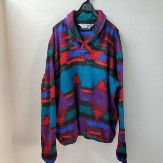 patagonia - usa製90s ネイティブ柄フリースジャケットPOLARTEC系プルオーバー総柄