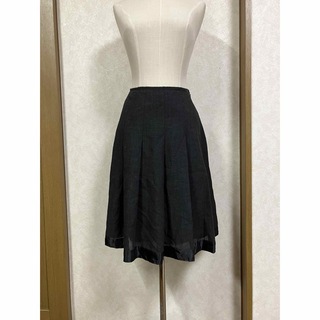 ザジ(ZAZIE)の♡ZAZIE太プリーツ裾異素材デザインスカート(ひざ丈スカート)