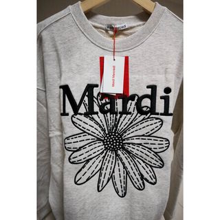 マルディメクルディ Mardi Mercredi オートミール×ブラック刺繍(トレーナー/スウェット)