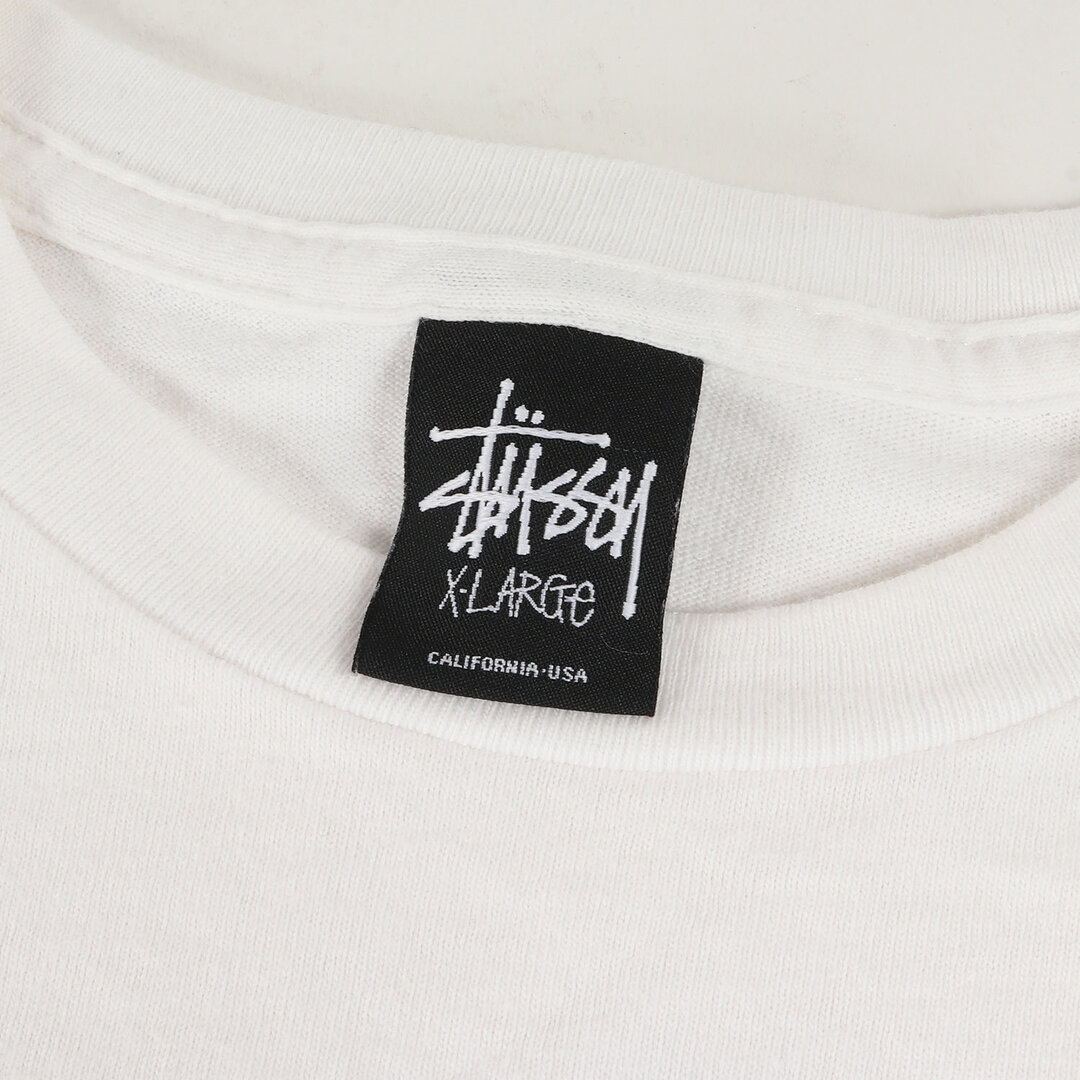 STUSSY(ステューシー)のSTUSSY ステューシー Tシャツ サイズ:XL ワールドツアー スカルボーン ロングスリーブTシャツ ホワイト 白 トップス カットソー 長袖 クルーネック【メンズ】【中古】 メンズのトップス(Tシャツ/カットソー(七分/長袖))の商品写真